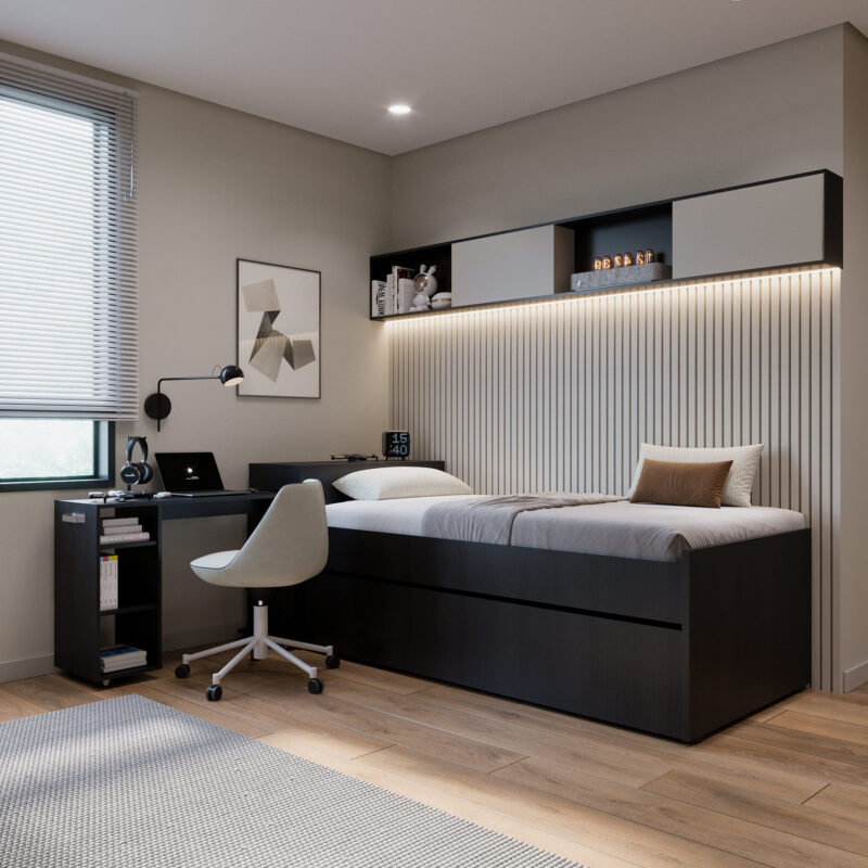 Cama Nido Multifuncional Lisboa Wengue