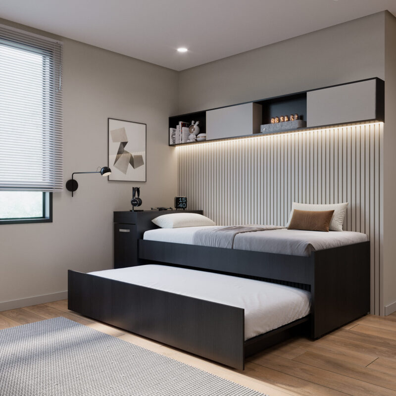 Cama Nido Multifuncional Lisboa Wengue