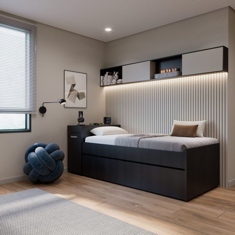 Cama Nido Multifuncional Lisboa Wengue