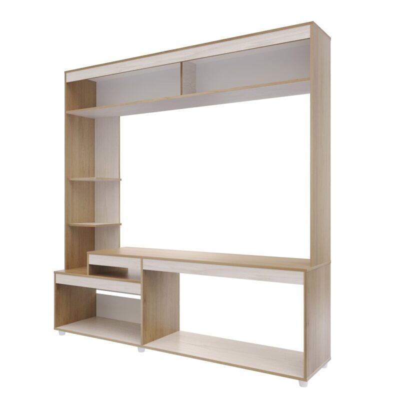 Centro de Entretenimiento para TV de 65" Cler Rovere-Niebla
