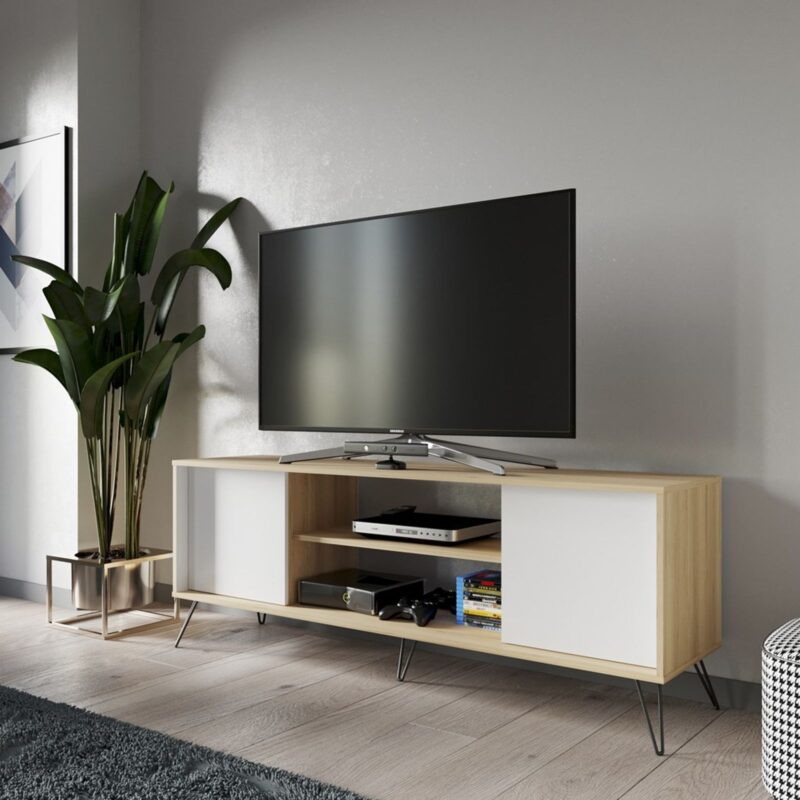Mesa para TV de 70" Urban Duna-Blanco