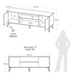 Mesa para TV de 70" Urban Duna-Blanco