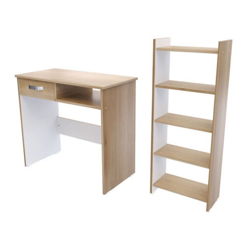 Combo Biblioteca y Escritorio Basic Rovere