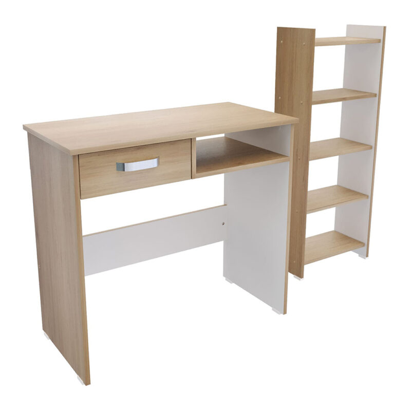 Combo Biblioteca y Escritorio Basic Rovere
