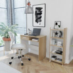 Combo Biblioteca y Escritorio Basic Rovere