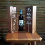 Caja de Vino Personalizada en Madera de Pino